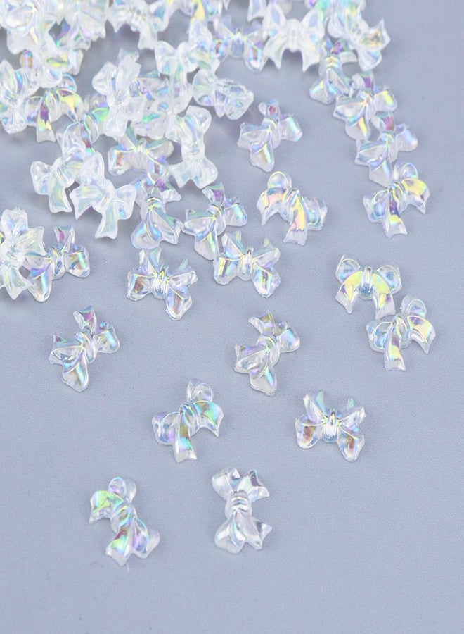 Nicerity Clear Bow Knot Shape Nail Art Charms,100pcs - Image 5