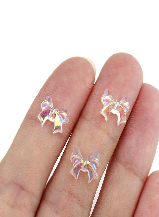 Nicerity Clear Bow Knot Shape Nail Art Charms,100pcs - Image 3