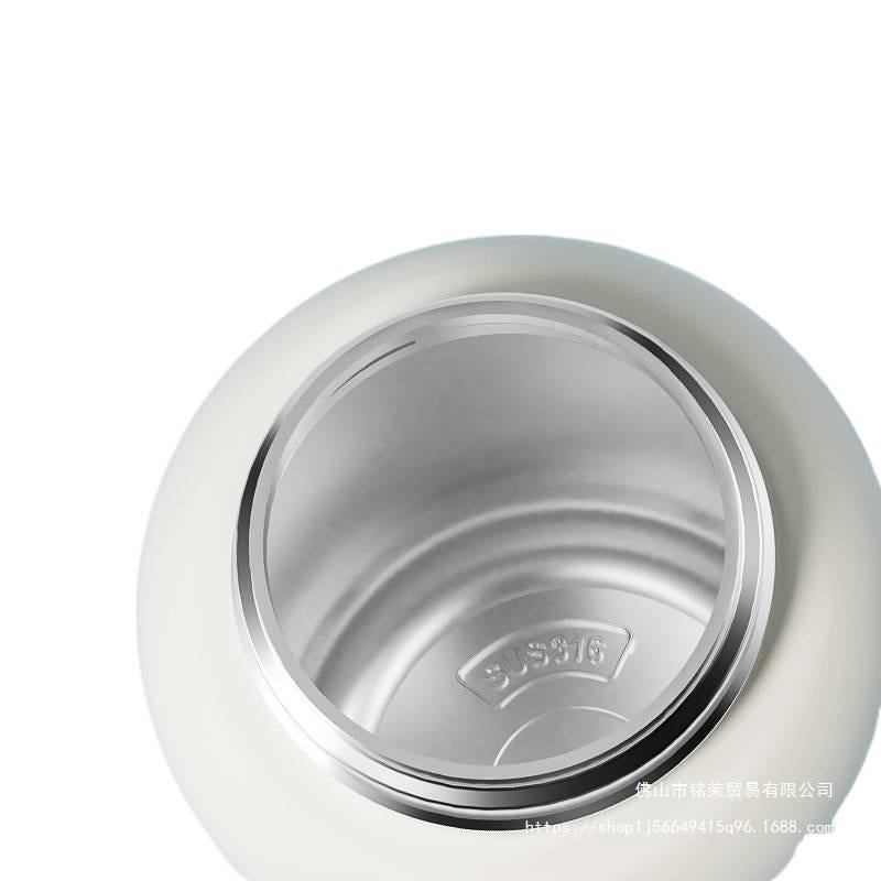 قارورة مياه للأطفال بغطاء بشفاط وغطاء بفتح زر من ستانلس ستيل - 350 ml مع غطاء بقشة من الستانلس ستيل - Image 5
