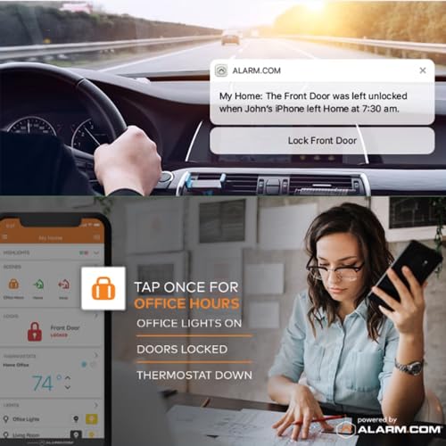 Qolsys لوحة Qolsys IQ 4: نظام أمان منزلي ذكي لاسلكي للإنذار لحماية المنزل وأتمتة المنزل. سهولة التكامل مع أليكسا، إنذارات النوافذ، الكاميرات والمزيد. 319.5 ميغاهرتز - Image 4
