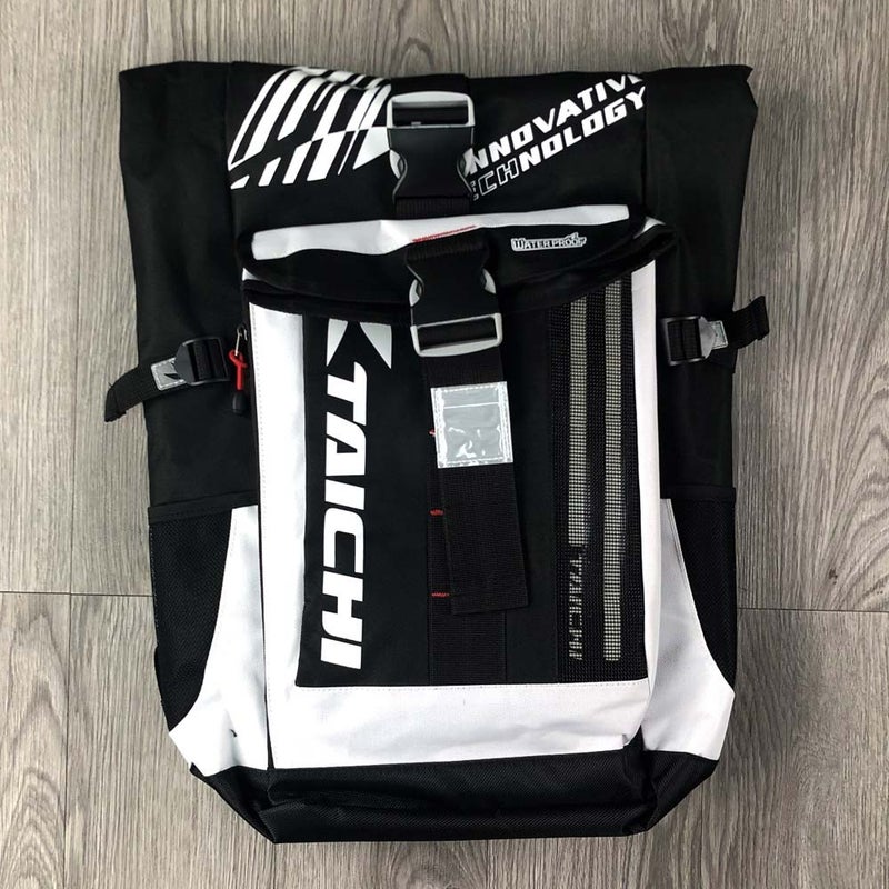 Generic Waterproof Motorcycle Backpack with LED White