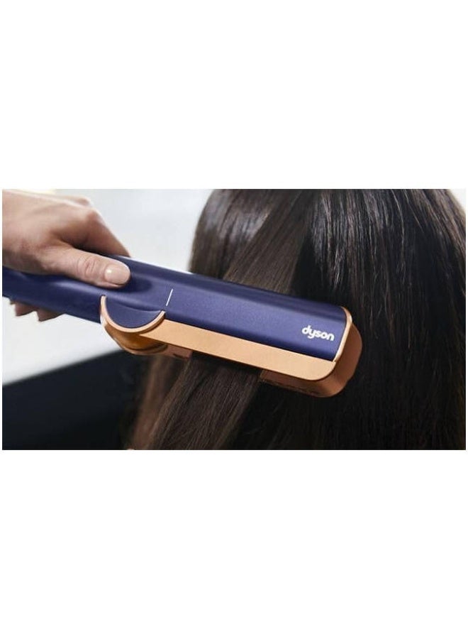 DS Dysaim HT01 Airstrait Straightener, 1600W, LCD Screen, Wet to Dry Hair, 2 Modes with 3 Heat, 3 Speed Power, 220V-240V Voltage, Intuitive Airflow, Lock Feature, Auto-Pause, Blue/Copper - Image 3