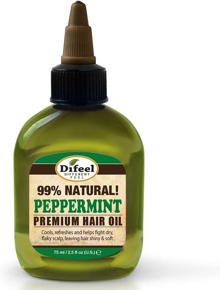 Difeel 99% Natural Peppermint Premium Hair Oil - 75ml - Image 1