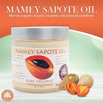 Best Nature's Cosmetics Mamey Sapote Oil Organic revitalize dry skin and hair with deep moisture and frizz control For curly wavy hairs 5 fl oz - Image 2