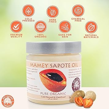 Best Nature's Cosmetics Mamey Sapote Oil Organic revitalize dry skin and hair with deep moisture and frizz control For curly wavy hairs 5 fl oz - Image 5