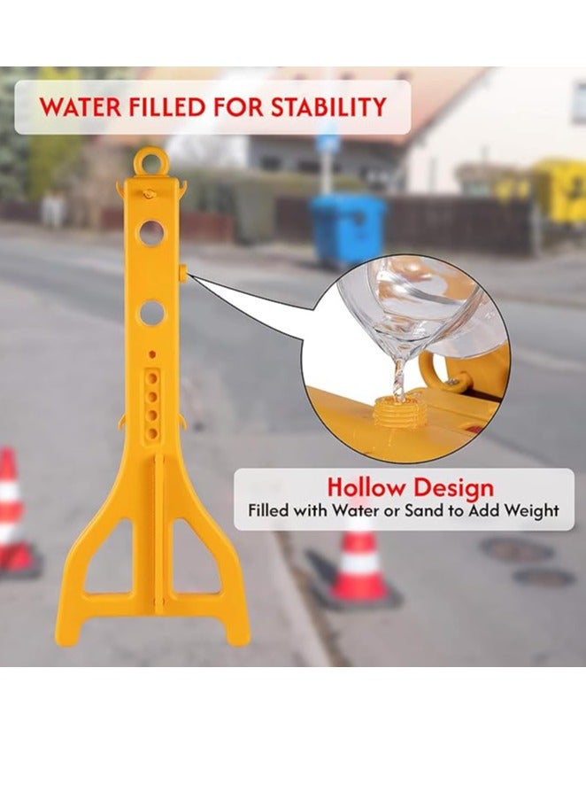 Vaultex Foldable Expandable Traffic Fence, Expandable Barricade With Reflectors, Easy to Assemble Safety Barricades for Hotels, Malls, Industrial Plants, Airports, Hospitals, Schools - Image 4