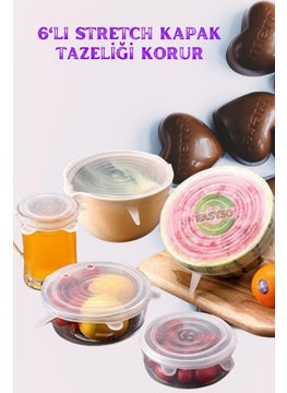 De Nada 6 Pieces Silicone Stretch Cover Elit Dizayn  - Image 1