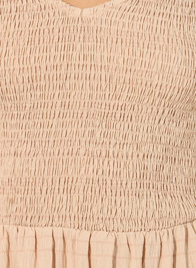 Take Two Tiered Smocked Midi Dress