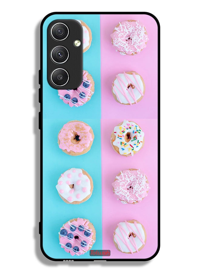 Tolwak Samsung Galaxy A34 5G Protective Case Cover Heather Donuts - Image 1