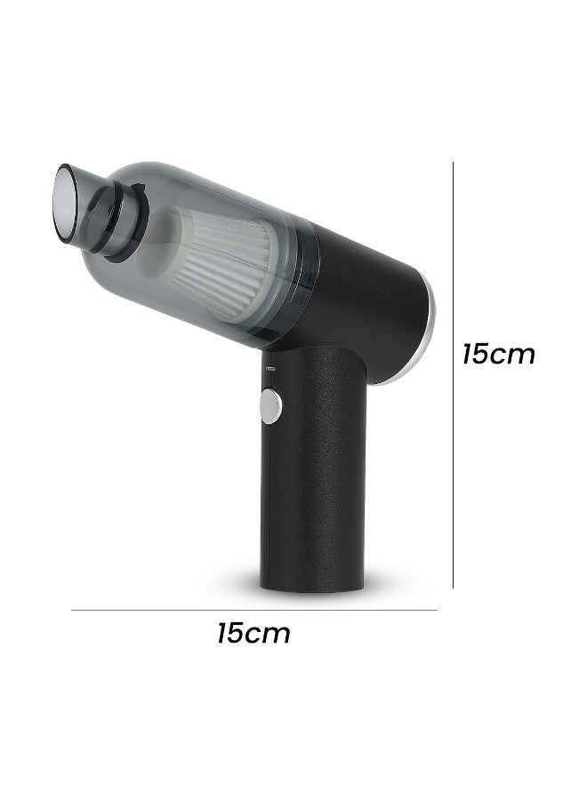 Portable Mini Handheld Vacuum Cleaner 1500mAh 3.7V Rechargeable Cordless Dust Collector with HEPA Filter & Two Suction Modes for Car, Home, Office & Keyboard Cleaning - Image 3