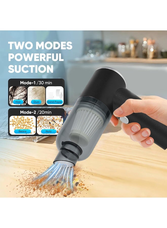 Portable Mini Handheld Vacuum Cleaner 1500mAh 3.7V Rechargeable Cordless Dust Collector with HEPA Filter & Two Suction Modes for Car, Home, Office & Keyboard Cleaning - Image 4