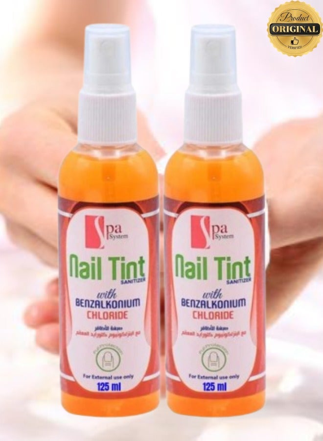 سبا سيستم 2 قطع صبغة أظافر بكلوريد البنزالكونيوم للاستخدام الخارجي فقط 125 مل - Image 1