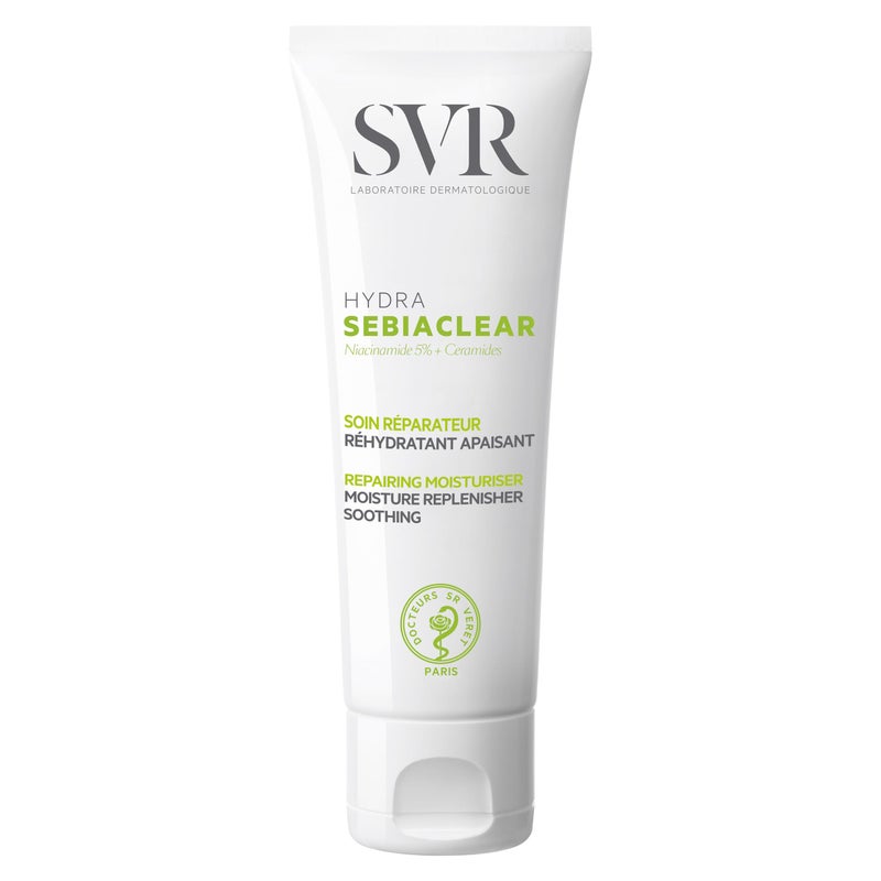 SVR Sebiaclear Hydra Daily Moisturizer with Hyaluronic Acid Niacinamide For Oily Dehydrated Sensitive Skin 48Hour Hydration MatteEffect Finish NonComedogenic Natural Ingredients - Image 2