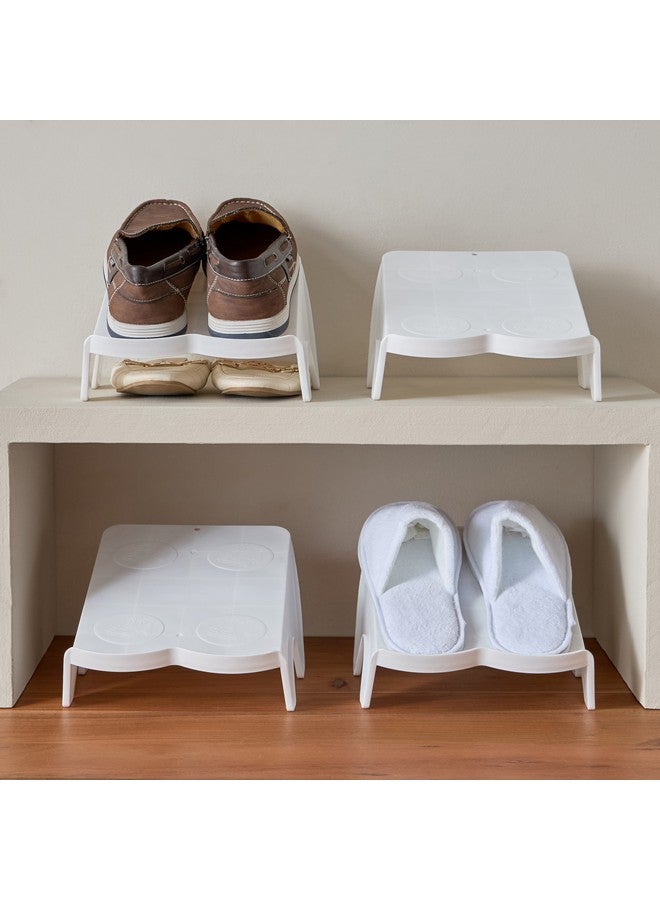 Home Box Logan 4-Piece Double Shoe Rack Set 20.5 x 15 x 25 cm - Image 1