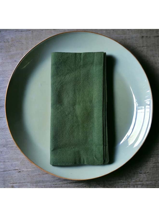 إيفا Cardin Green Cotton Napkin - Set of 4 pieces - Image 2