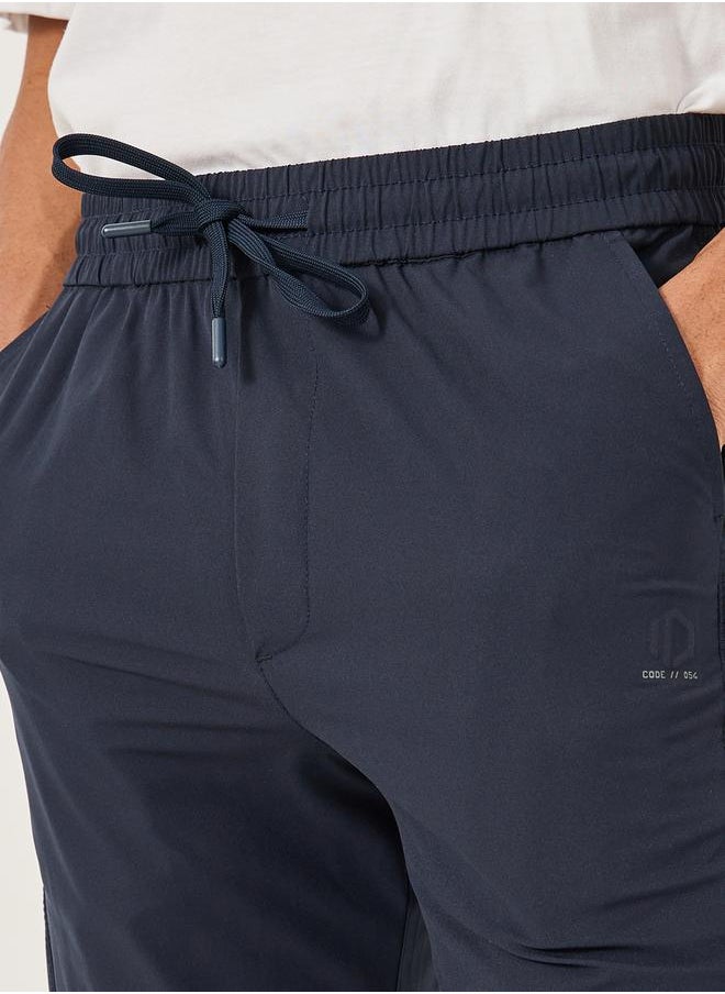 Fort Collins Mid Rise Straight Fit Track Pant with Drawstring by Styli  - Image 3