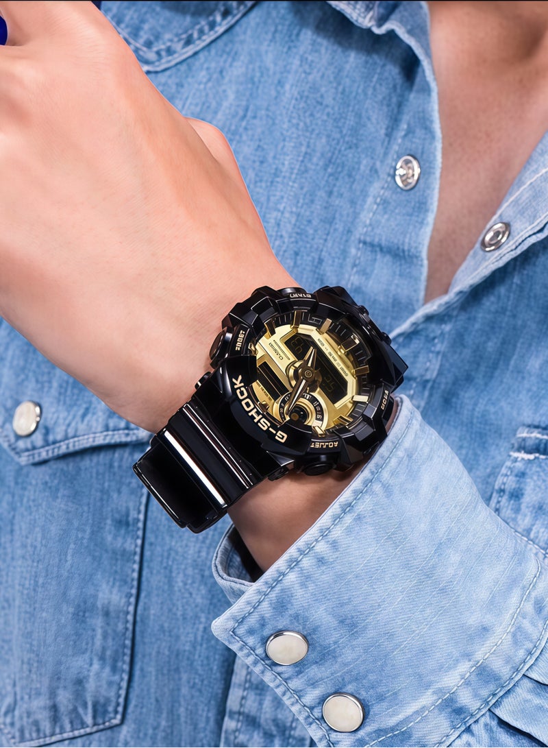 CASIO Casio Watches G-SHOCK Series Jungle Camouflage Gold Word Outdoor Men's Watch GA-710GB-1A - Image 2