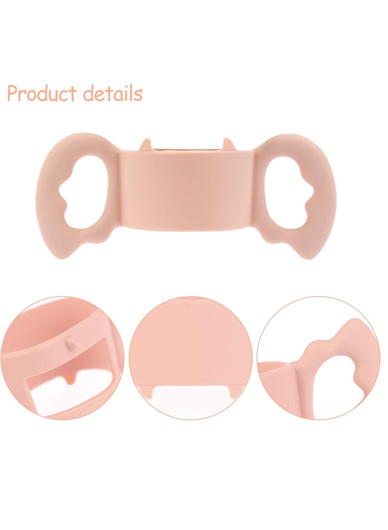 SOLARAE Silicone Wide-Neck Baby Bottle Handles (4 Pack) - Designed for 3.5-5 cm Diameter Bottles, Perfect for Baby's Gripping and Easy Handling. - Image 3