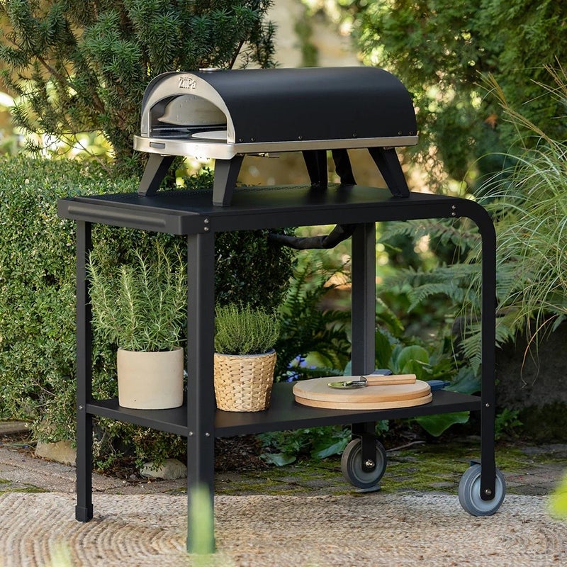 Ziipa Table Trolley Vallone Charbon – Outdoor Serving Cart for BBQ, Garden, Patio, and Entertaining - Image 2