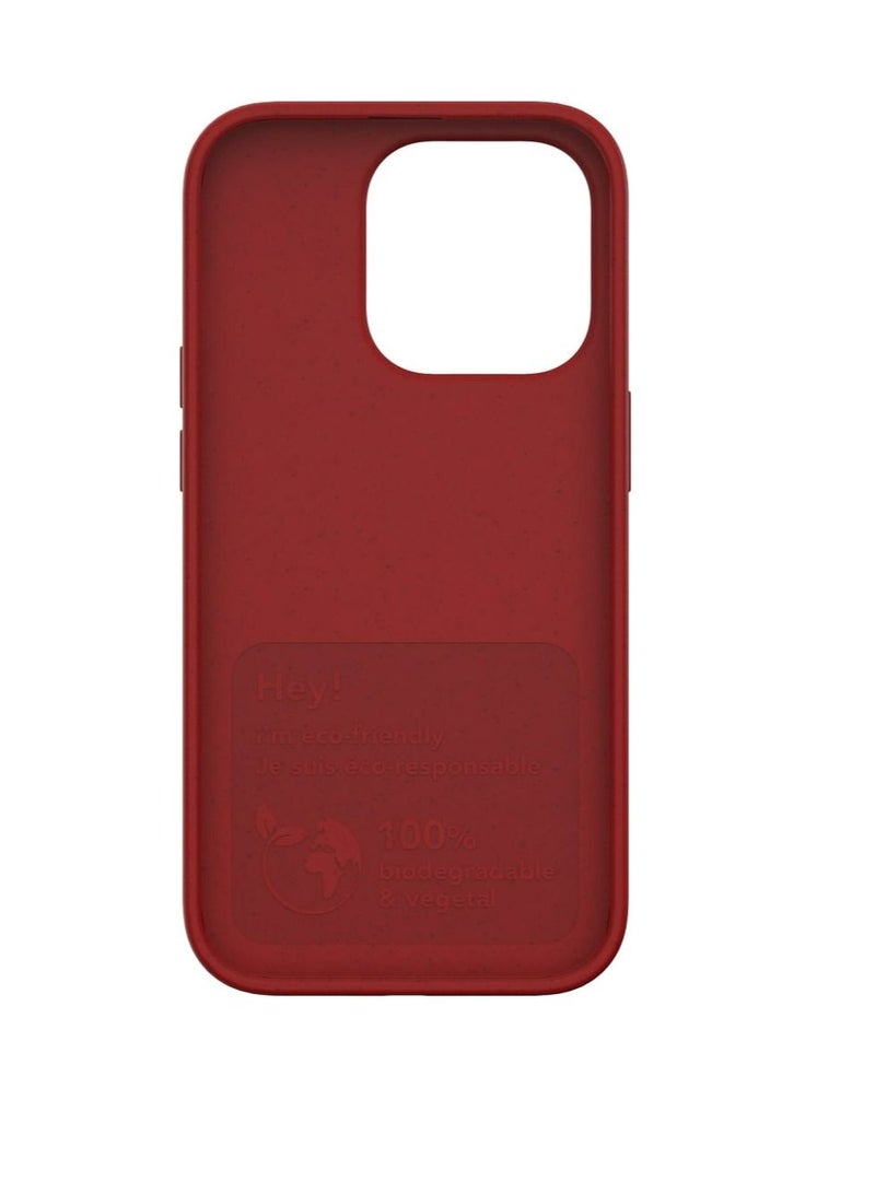 BIGBEN حافظة هاتف iPhone 14 Pro باللون الأخضر فقط باللون الأحمر الطبيعي - مصممة صديقة للبيئة - Image 4