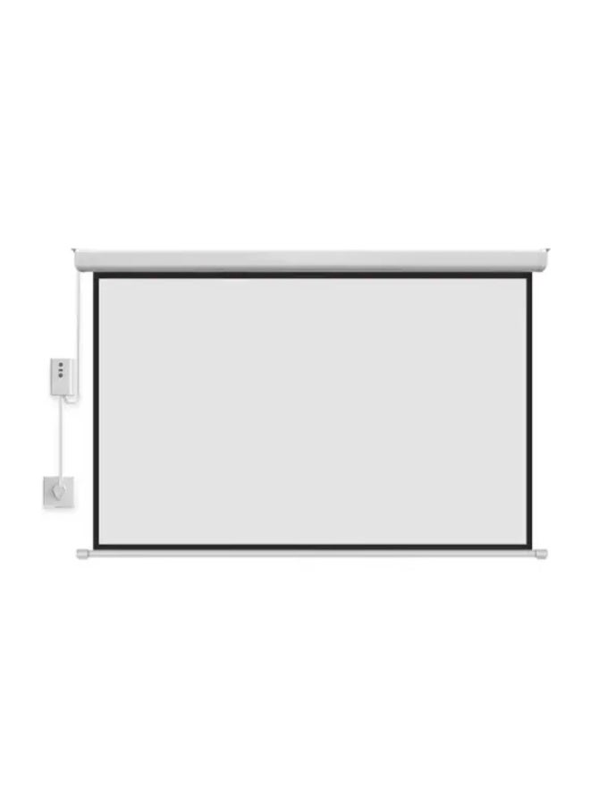 Windon Electric Motorized Projector Screen with Wired & Wireless Remote Control, 300 × 300 cm, Matte White Surface, Wall & Ceiling Mountable, Metal Housing, White - Image 2