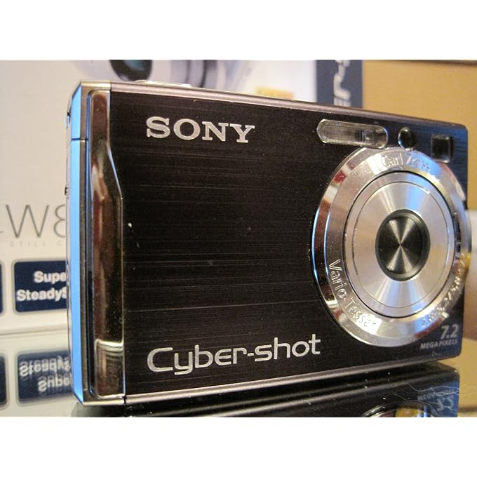سوني كاميرا رقمية Cybershot DSCW80 بدقة 7.2 ميجابكسل مع تقريب بصري 3x وتقنية Super Steady Shot (أسود) - Image 2