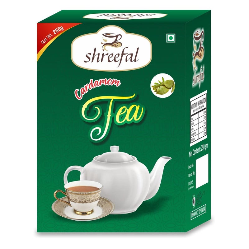 Shreefal شاي الهيل شريفل بنكهة الهيل طبيعي مطحون قوي شاي باتي 250 جرام - Image 5