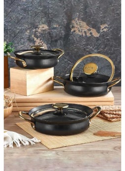 OMS Bakrac Granite Pan Set Black  - Image 1