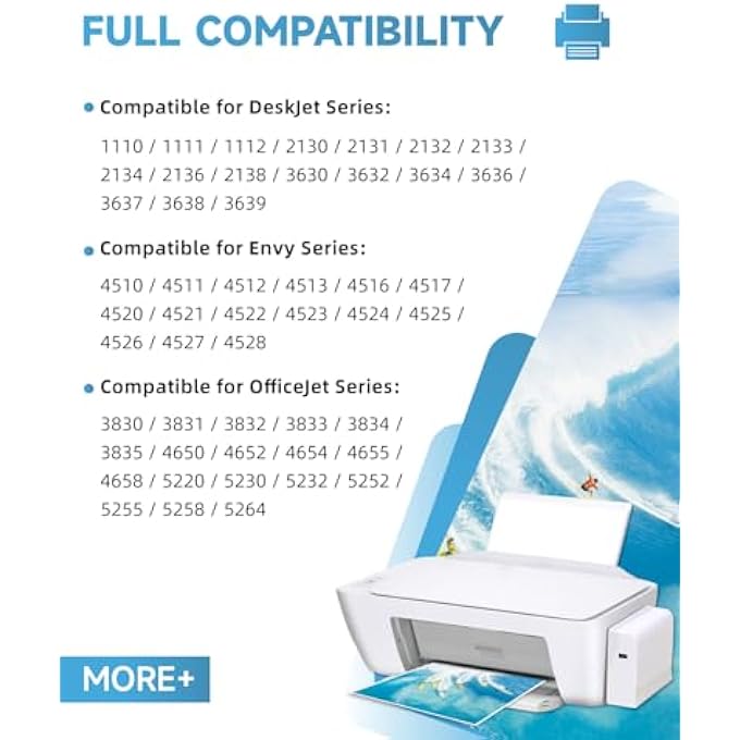 302 INK CARTRIDGES BLACK AND COLOUR, INK 302 XL REPLACEMENT FOR HP 302 INK CARTRIDGES COMBO PACK, PRINTER INK 302 FOR OFFICEJET 3831 5232 4650 4658 5230 DESKJET 3630 3636 3639 ENVY 4524 4527 - Image 3