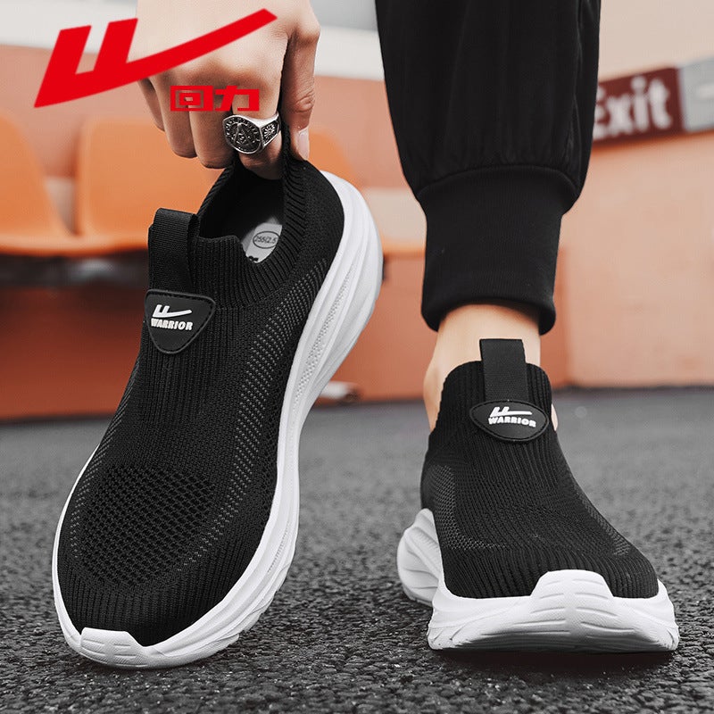 Huili Lazy One-Pedal Sock Shoes Men'S Summer Sports Breathable Mesh Shoes Deodorant Old Beijing Cloth Shoes Plain Noodles - Image 4