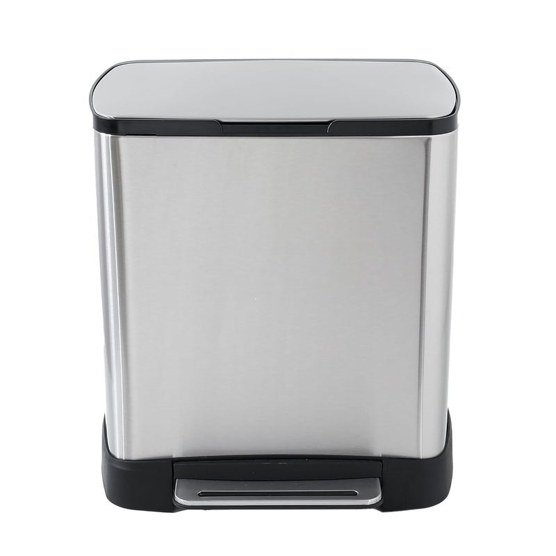 Kuber Industries Kuber Industries 20L Stainless Steel StepOn Pedal Dustbin with Inner Bucket Soft Close Trash Can Garbage Waste Bin with Lid for Home Kitchen Office Bathroom Washroom  - Image 2