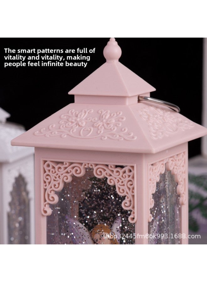 Crystal Ball Music Music Box Rotatable Ballet Dancing Birthday Gift Girls Girls Children Princess Internet Celebratory-Color:Pink Skirt With Free Hand Ballet - Pink Frame - Rotatable + With Music + Automatic Snow Falling + High-quality Packaging  - Image 2