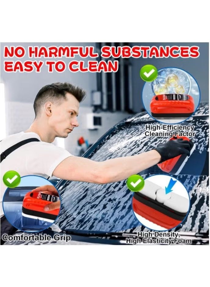 Car windshield cleaning and degreasing brush, rainproof car glass cleaning brush, 120ml, car glass cleaner, hydrophobic liquid coating, car glass cleaning accessories - Image 3