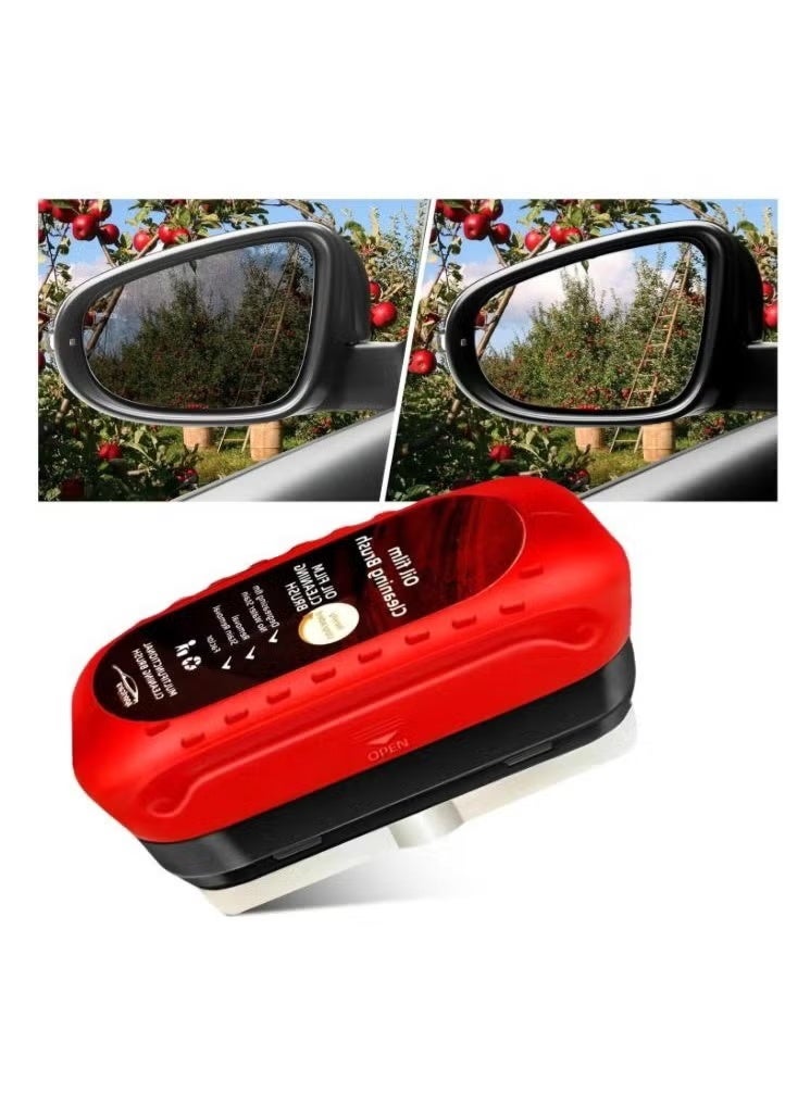 Car windshield cleaning and degreasing brush, rainproof car glass cleaning brush, 120ml, car glass cleaner, hydrophobic liquid coating, car glass cleaning accessories - Image 1