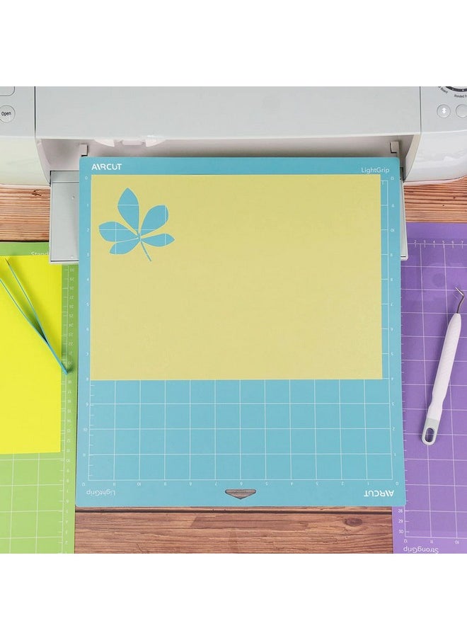 AIRCUT - Strong Grip Cutting Mat For Cricut Maker/Explore Air 2/Air/One(12X12 Inch 3 Mats) Strong Adhesive Sticky Purple Quilting Cricket Cutting Mats Replacement Accessories For Cricut - Image 1