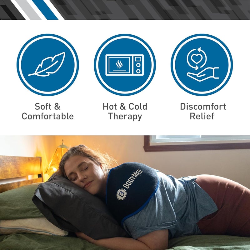 BodyMed حزمة جل حراري وبارد متعددة الاستخدامات من BodyMed 2Pack حزمة ثلج/حرارة قابلة لإعادة الاستخدام لتخفيف الألم قابلة للتعديل مصنوعة من النيوبرين القابل للتنفس آمنة للاستخدام في الميكروويف والفريزر مثالية للظهر السفلي والعمود الفقري والعصب الوركي - Image 4