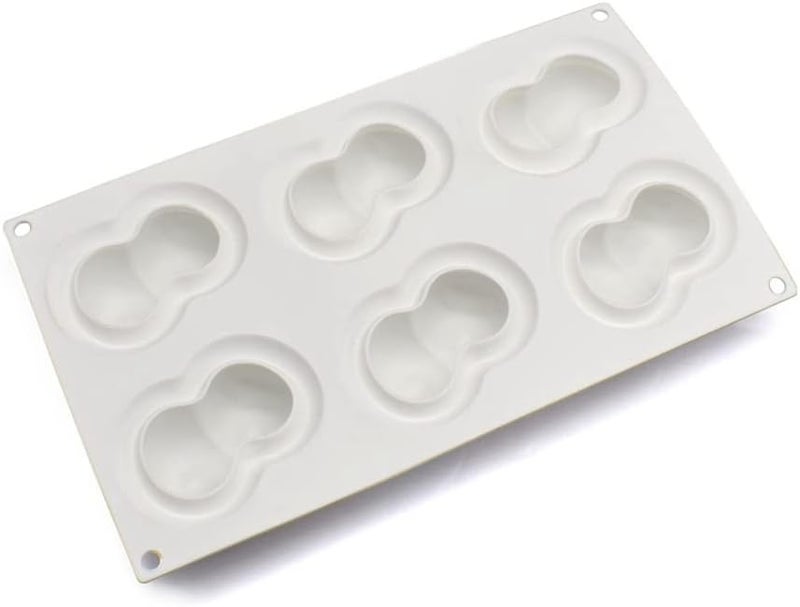 mostsom Silicone Mold Dessert Silicone Cake Mold For Baking Fondant Mould Fruit Shape Sugar Candy Jelly Bakeware Chocolates Mould (Double Cherry F_11.68x6.84x1.72 inch) - Image 4