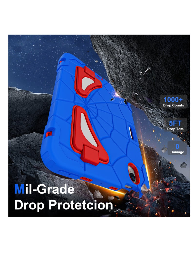 Ipad mini 6/mini 7 Case for Kids Shockproof Protective Cover with Pencil Holder Shoulder Strap Kickstand for Kids Children  - Image 3