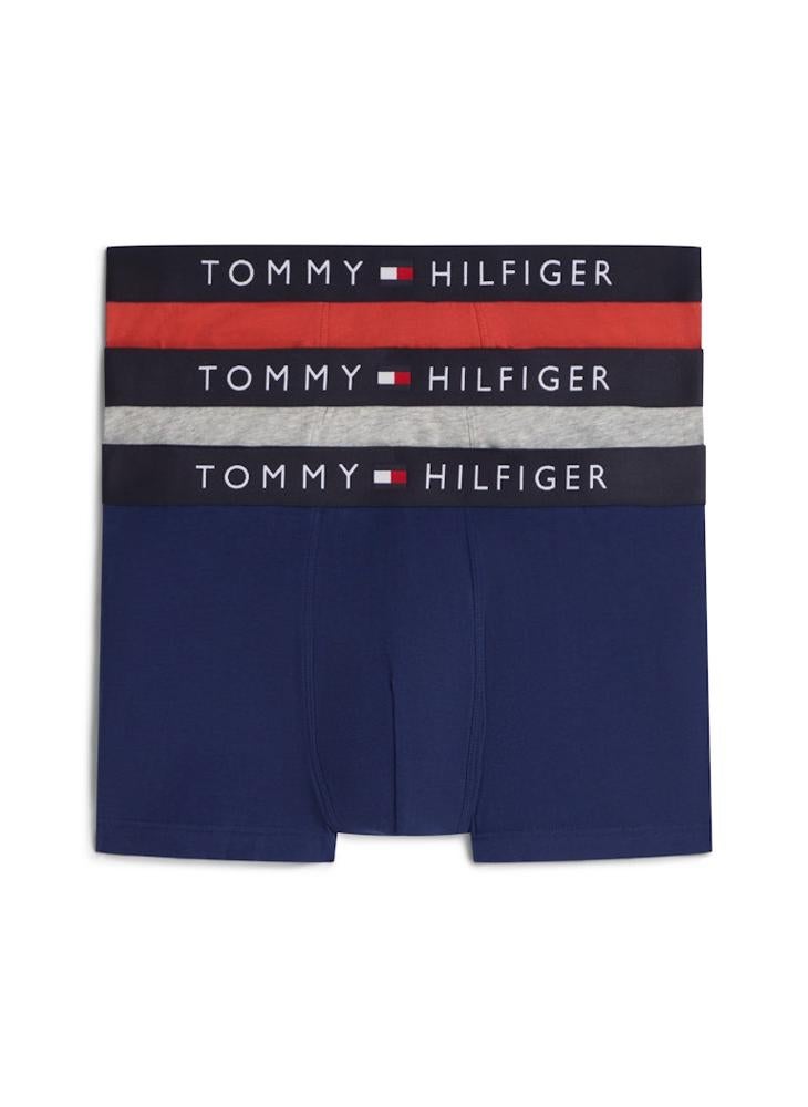 TOMMY HILFIGER 3-Pack TH Original Logo Waistband Trunks - Image 1