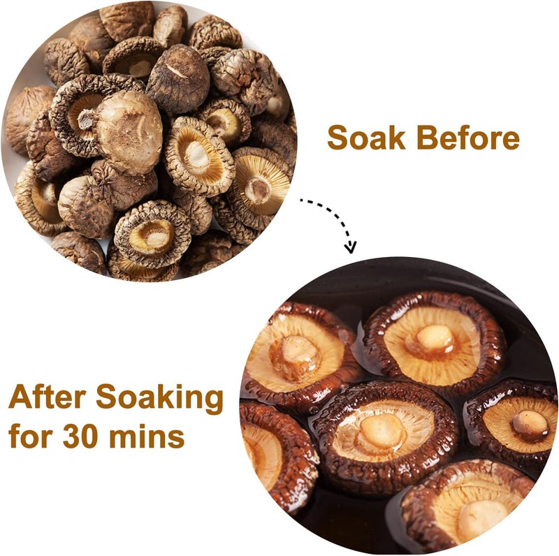 VIGOROUS MOUNTAINS فطر شيتاكي المجفف العضوي من فيغوروس ماونتينز - 4.23 أونصة (120 جرام) فطر مجفف للطهي - Image 5