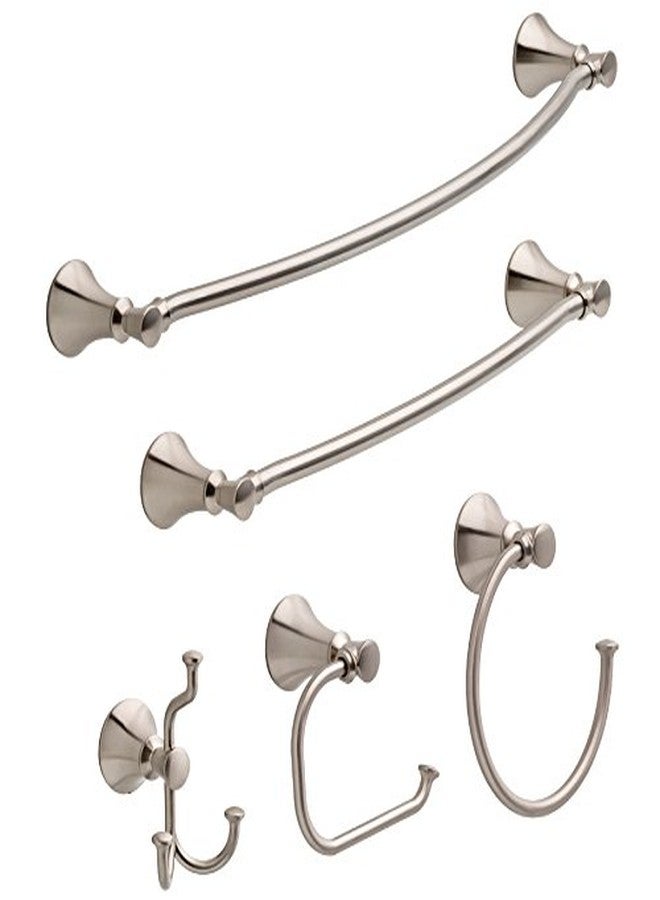 Delta Valdosta Satin Nickel Single Towel Bar (Common: 24-in; Actual: 26.0591-in) - Image 3