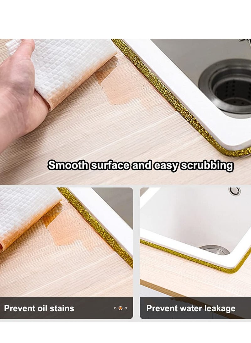 SOLARAE Self Adhesive Molding Decorative, Seam Beauty Edge Strip Decorative Sticker Sealant Tape Caulking Strip Background Strip for Stoves, Sinks, Toilets, Tile Edges, Wall Corners, Etc. (gold) - Image 5