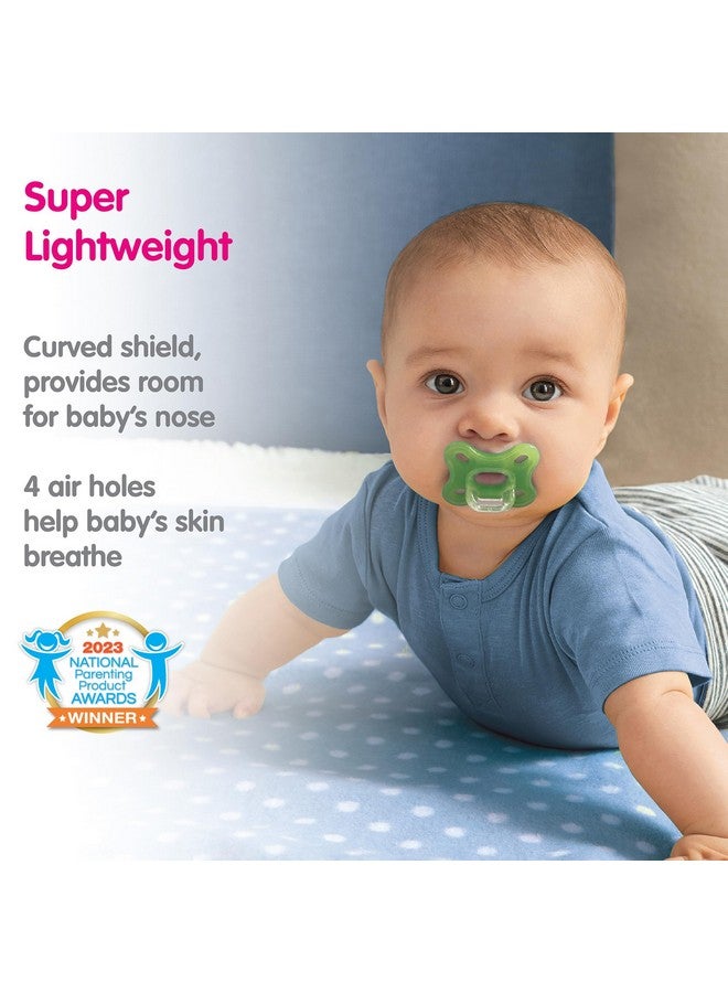 MAM حلمة أطفال مريحة 100% سيليكون خفيف الوزن علبة تعقيم للبنات 03 أشهر (عبوة من 2) - Image 4