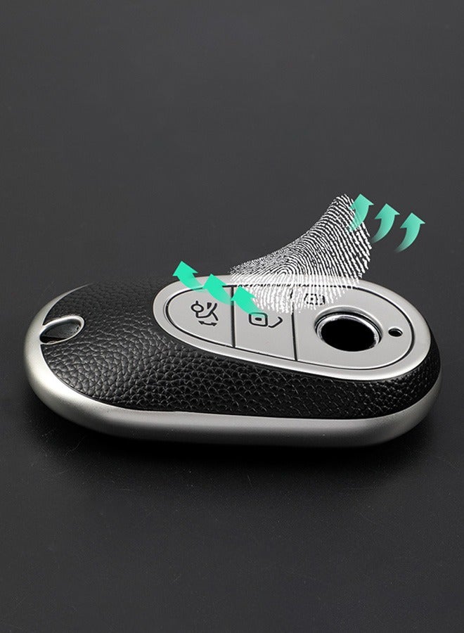 Suitable For 2021 Mercedes Benz Key Protection Case High-end Car Key Case - Image 3