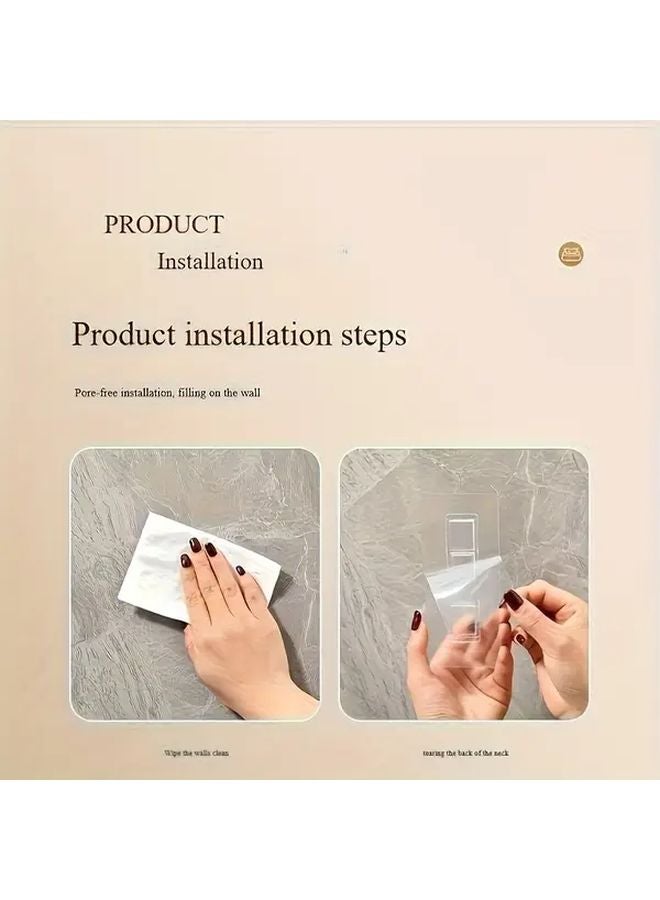 حامل ورق التواليت عشوائي اللون 3 طبقات مقاوم للماء حامل مركب على الحائط رف تخزين - Image 5