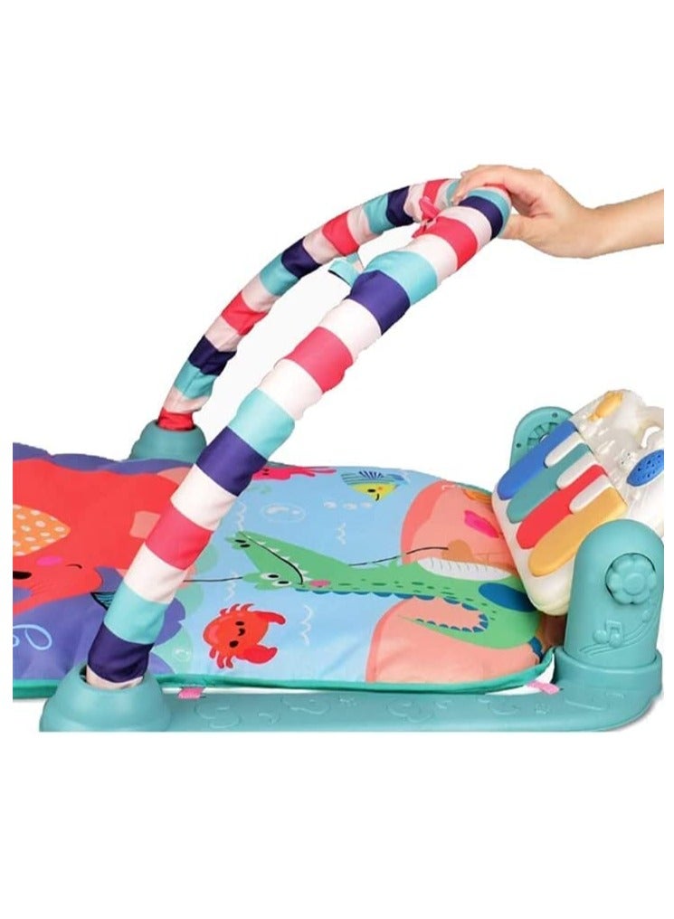 Factory Price Monkey Hat Pedal Piano Activity Play Mat- Red - Image 3