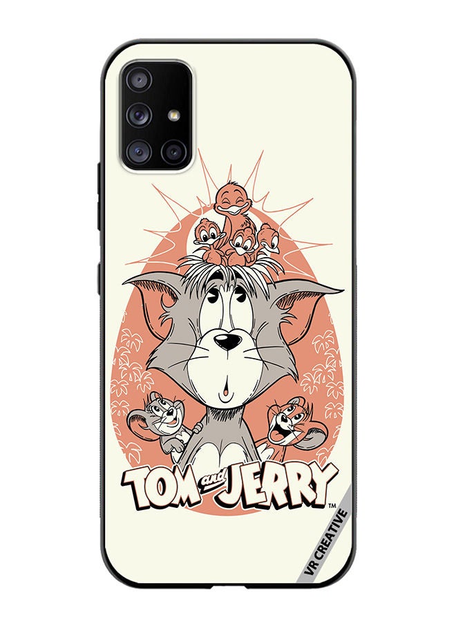 VR CREATIVE Protective Case Cover For Samsung Galaxy A71 5G Tom And Jerry Design Multicolour - Image 1