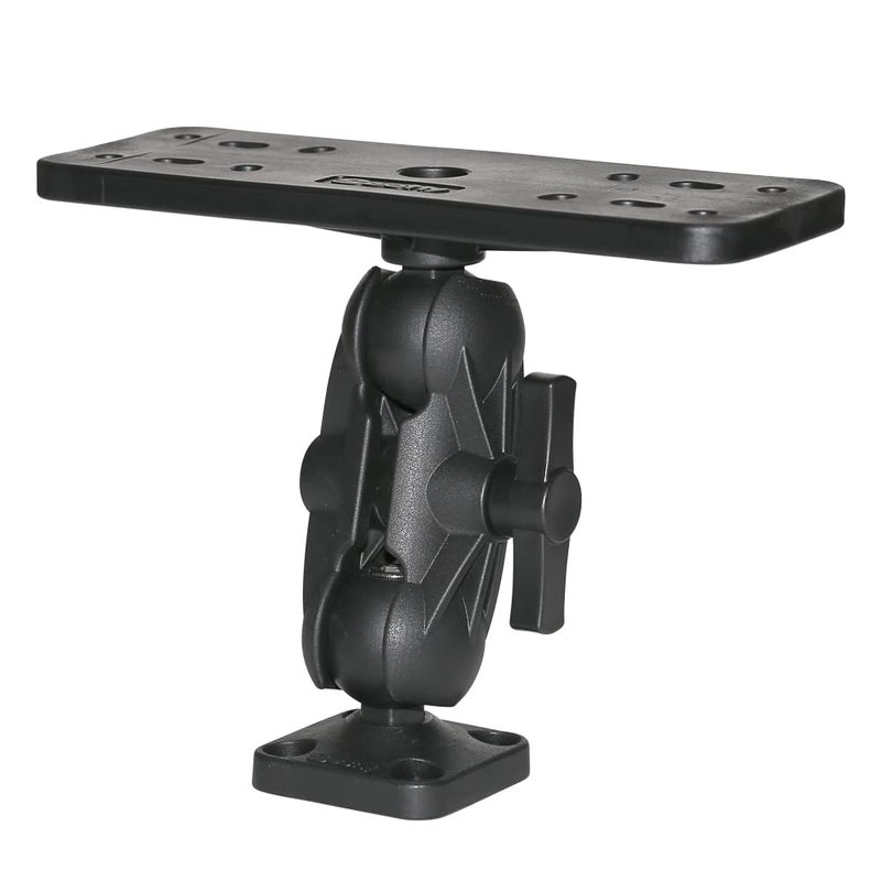 Scotty 0163 BallMount Fish Finder and Universal Mounting Plate Black Large