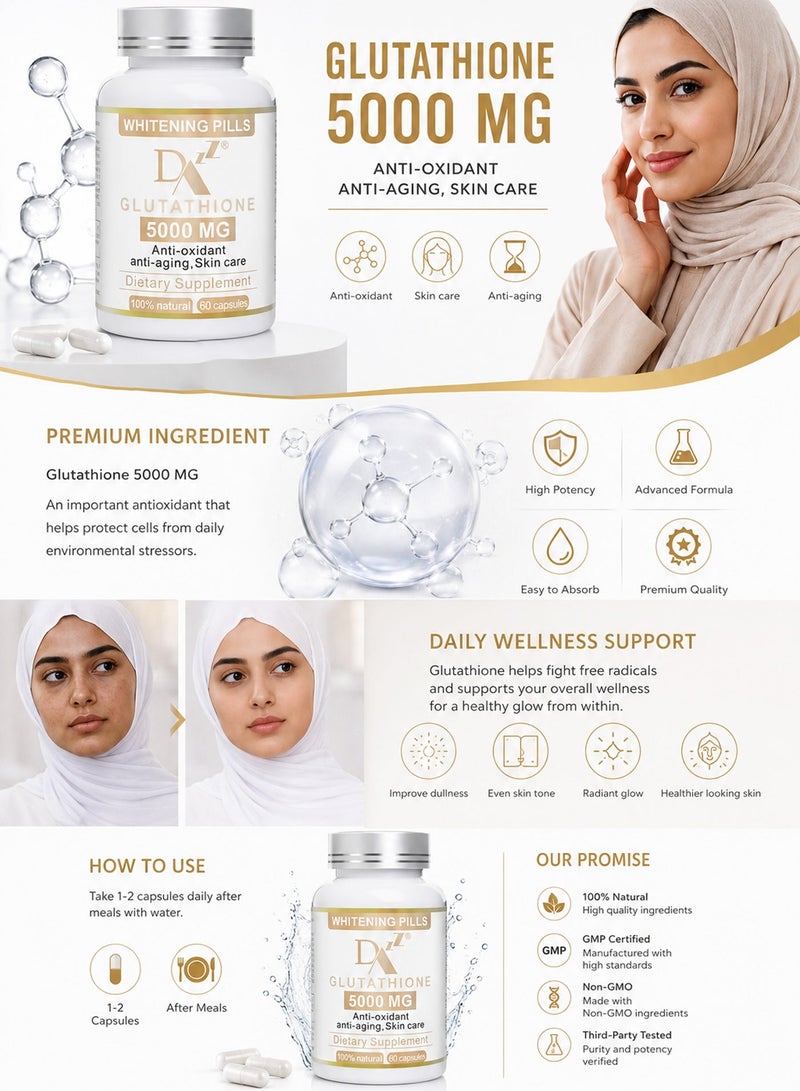 DAZZEL Anti-Aging Supplement Capsules, 60 pcs — Boost Skin Radiance & Fight Aging - Image 2