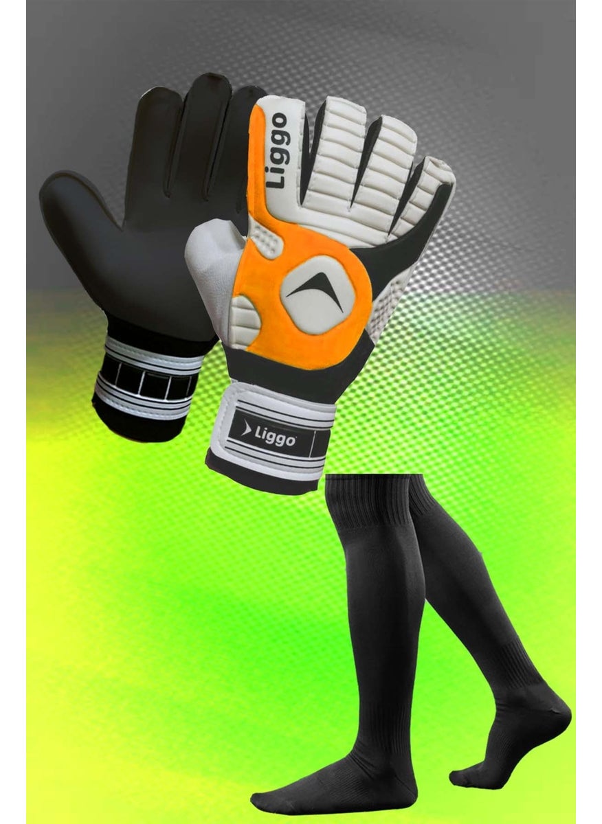 Liggo Reflex Adult Child Goalkeeper Gloves Goalkeeper Socks Set  - Image 3